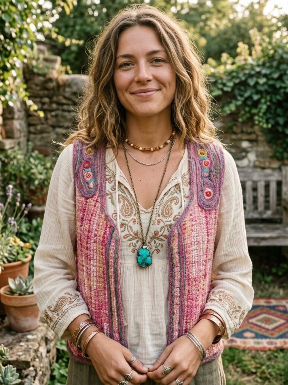 J. Peterman Bohemian Vest